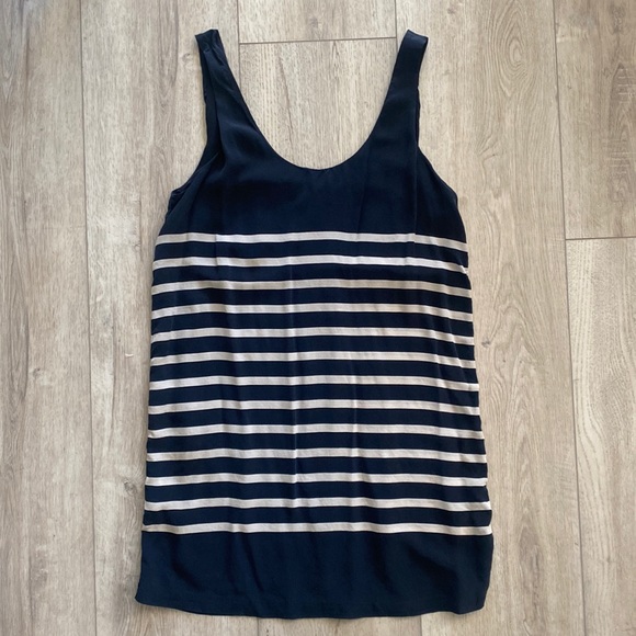 ❌SOLD❌ Joie dress shirt size Medium color black with white stripes - Picture 2 of 8